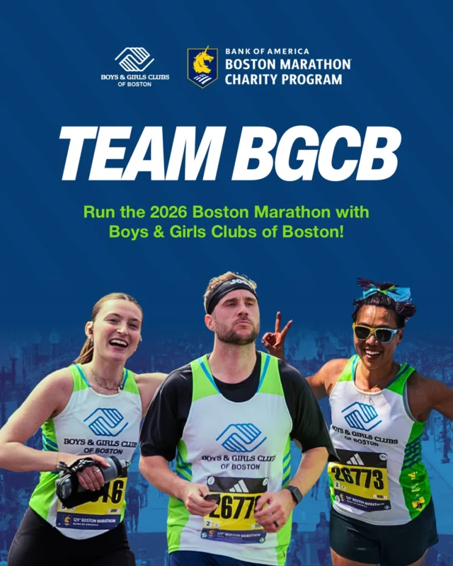 Applications are now open to join #TEAMBGCB for the 2026 Boston Marathon.

Running with Boys & Girls Clubs of Boston means more than covering 26.2 miles. It means fueling opportunities for young people across our city to learn, lead, and thrive.

This is your chance to take on an iconic challenge while making a direct impact on Boston’s next generation.

🔗 Apply today through the link in bio

#BostonMarathon #ExpectGreatness